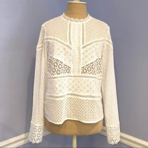 Anthropologie James Coviello lace top